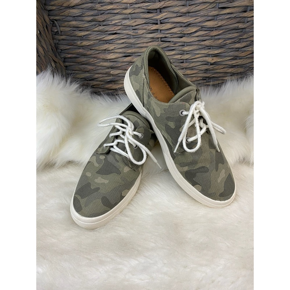 Sun + Stone size 9 men casual comfort camo slip on sneakers 0795